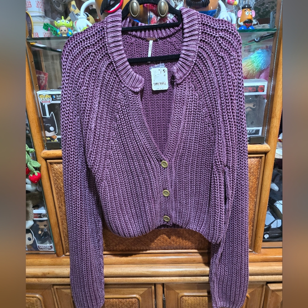 FREE PEOPLE SWEET NOTHING CARDI SWEATER - Picture 2 of 8